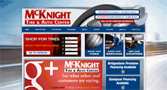 Desktop Screenshot of mcknighttire.com