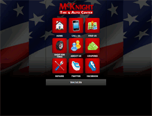 Tablet Screenshot of mcknighttire.com